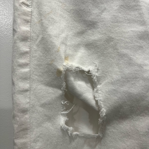 Good American White Distressed Good Legs Jeans Size 16 US - Picture 3 of 6